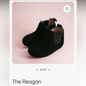 The Reagan Black Kids Boots